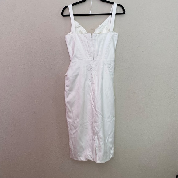 House of CB S D-DD 'Faye' Ivory white Satin Corset Midi Dress size S NWOT - Picture 13 of 14